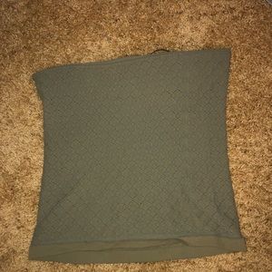 Free people textured tube top (green)